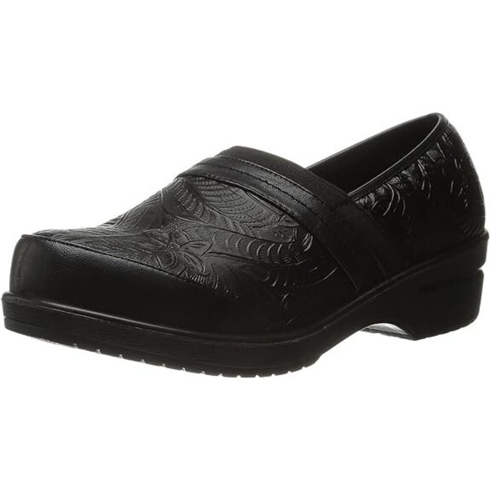 Easy Street Women's Origin, Black Tool Floral Design NEW 9.5 M‎ Slip On